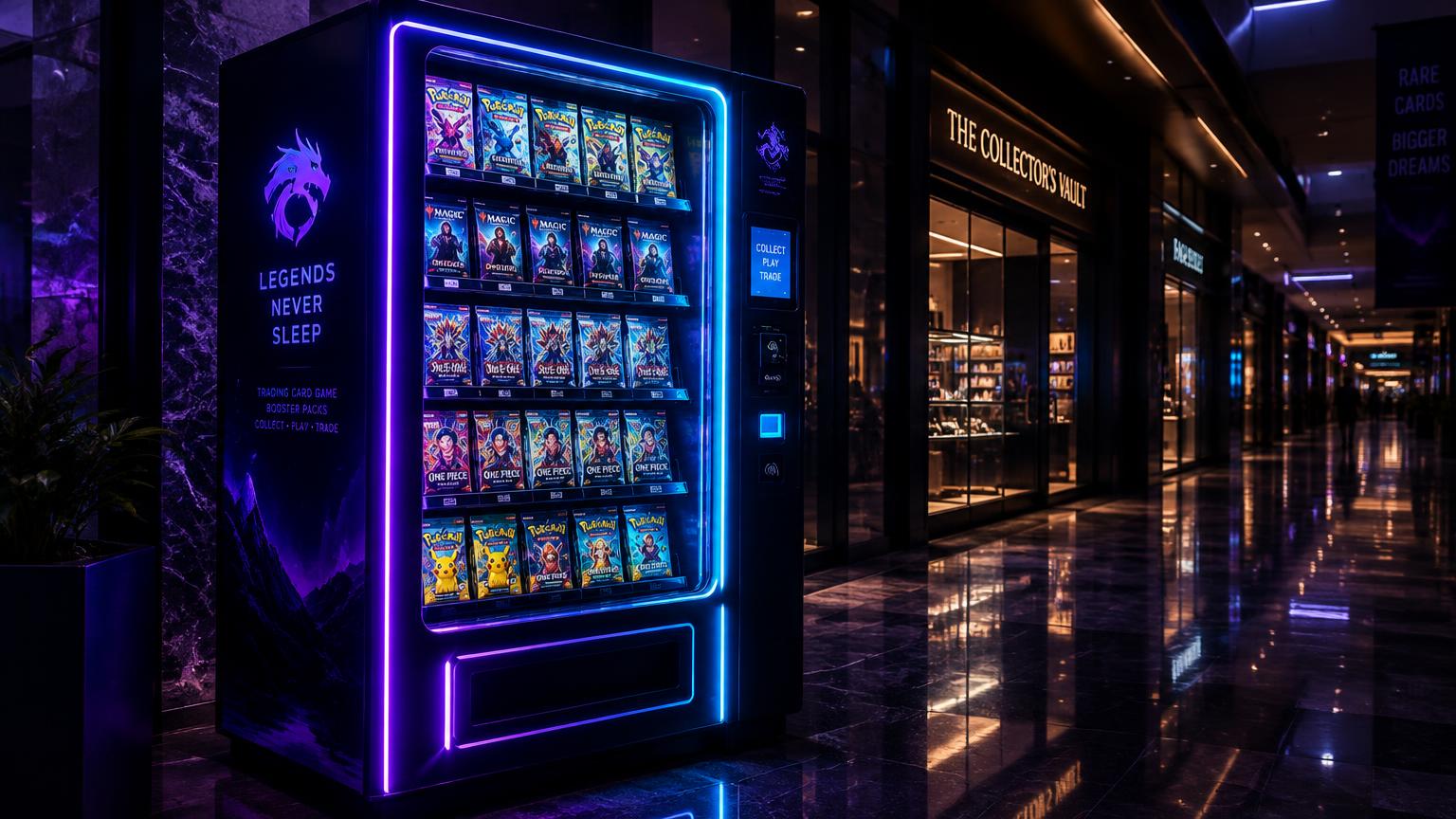 Kortomats TCG-automat i ett köpcentrum